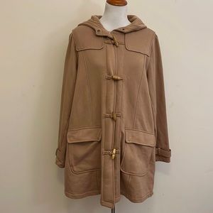Torrid Tan Hooded Toggle Coat